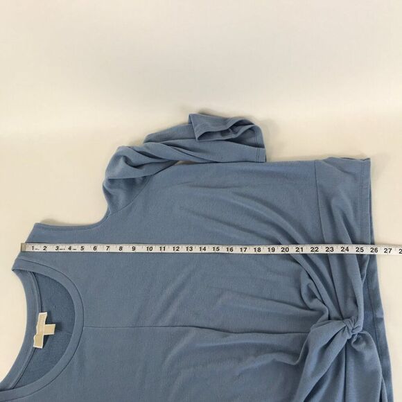 NEW MICHAEL Michael Kors Cold Shoulder Twist Hem Top Women's Plus 2X Long Sleeve - Picture 7 of 13